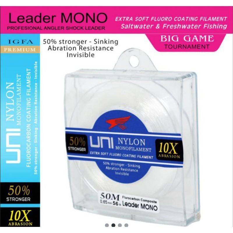 Senar Leader Mono Uni Falcon 50 Meter