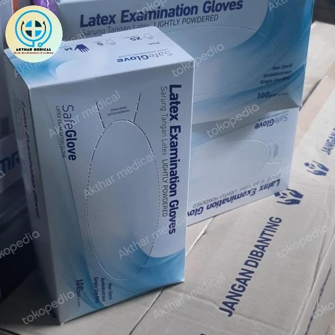 Ready  sarung tangan latex powder size S/M/L