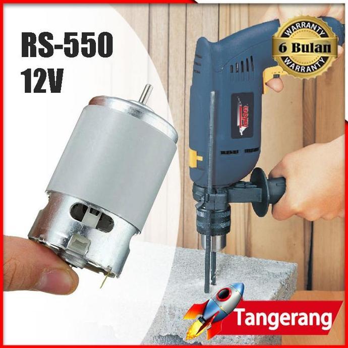 RETEKNO Rs550 Dinamo Motor Dc 12v 19500 Rpm Cordless Drill