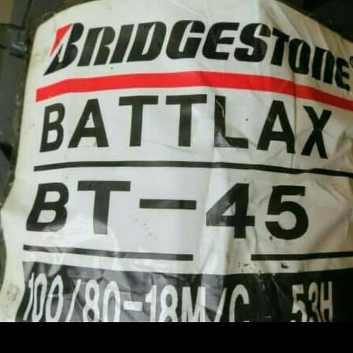 Terlaris Ban Luar Battlax Bridgestone Bt45 Ukuran 100 -80 Ring 18