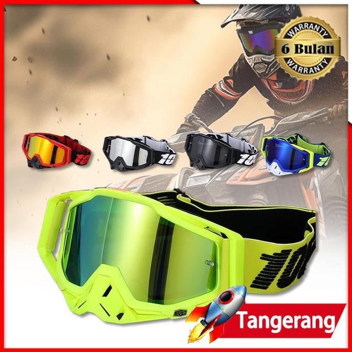 KAULANO Kacamata Goggle Helm 100% Trail JPX KLX CRF Orca Motocross Supermoto