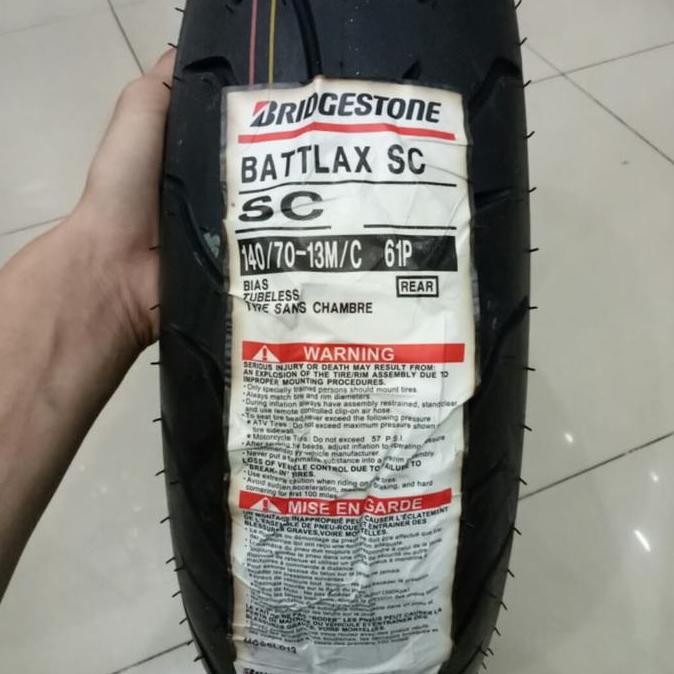 Terlaris Ban Luar Battlax Bridgestone Sc Ukuran 140/70-13 Nmax