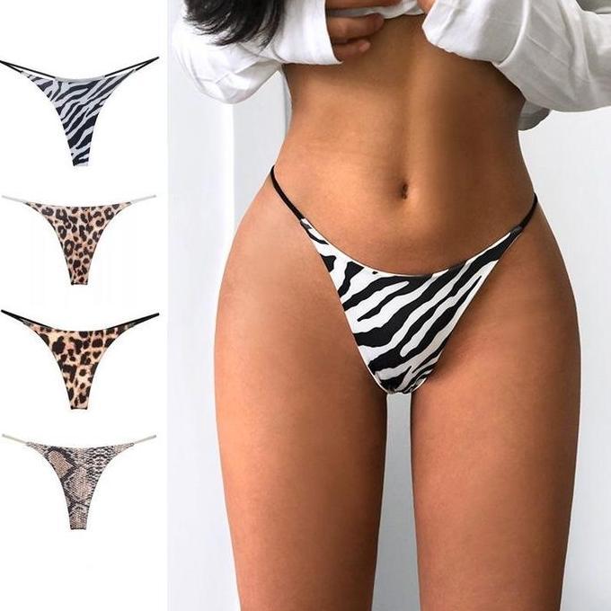 MD86 ~ [N.L] SEXY UNDERWEAR LEOPARD WOMAN WANITA CEWEK CD THONG GSTRING SEKSI LOW-WAIST MOTIF MACAN 