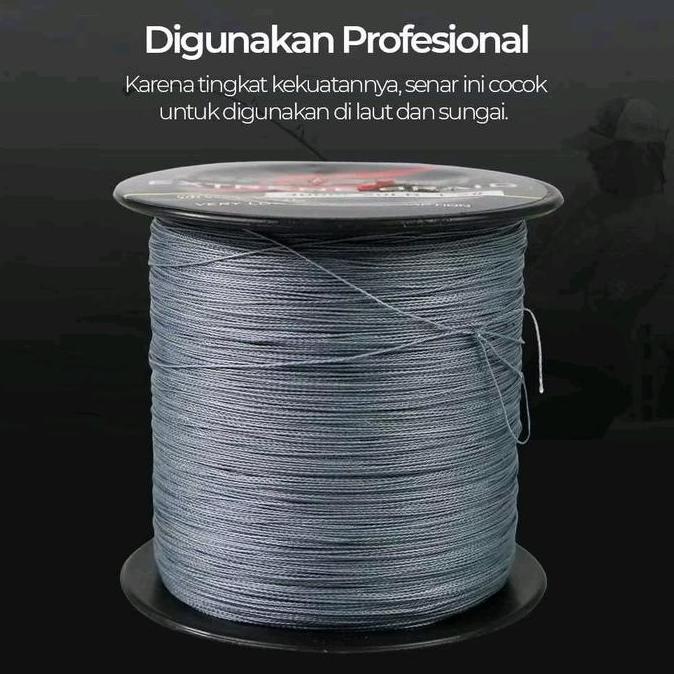 Taffsport Senar Benang Tali Pancing Pe 4 Extreme Braid 300 500 Meter