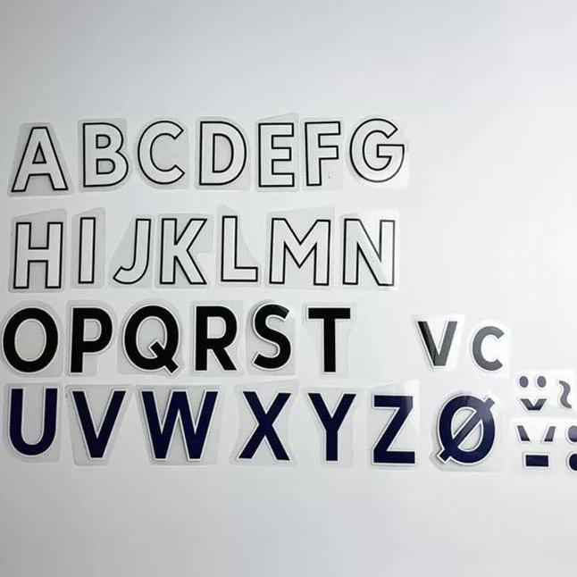 Pootbol- Nameset Hk Custom Font Epl Liga Inggris 2017-2023 White Putih