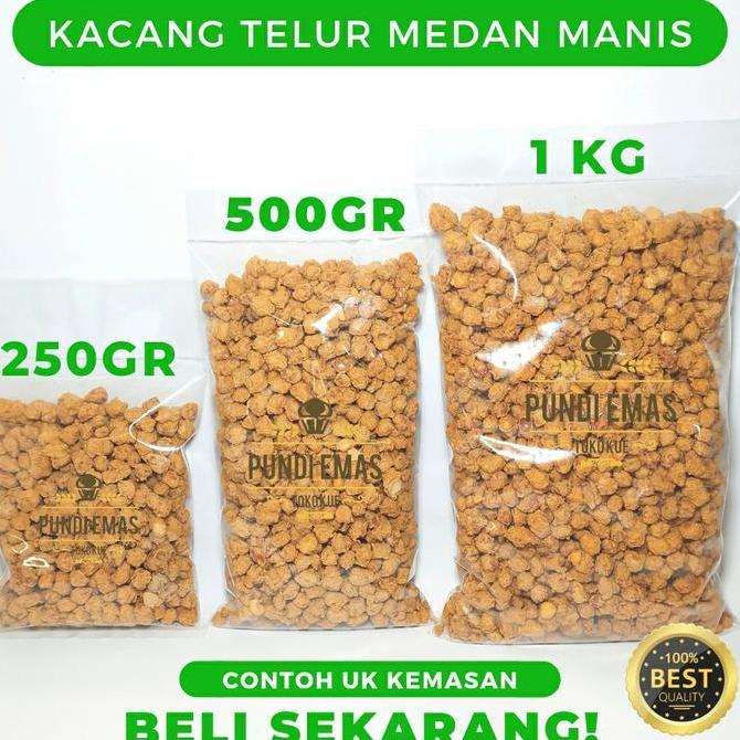 Lazatos- Kacang Telur Medan Gurih Manis Kiloan Terlaris