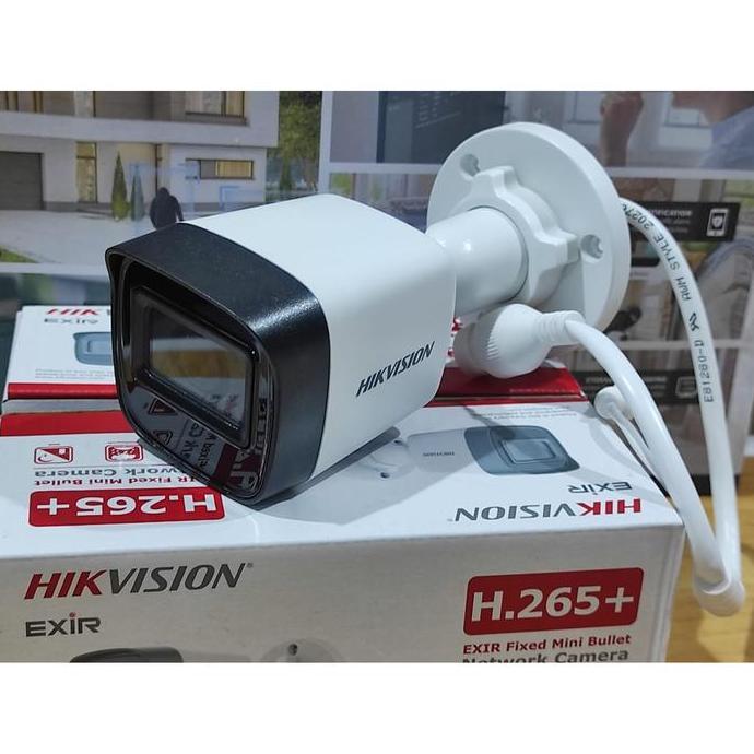HARGA DISC - IP camera Outdoor Hik vision DS-2CD1021GO-IU 2MP Audio EXIR H.265+ Lensa 2.8MM ip camer