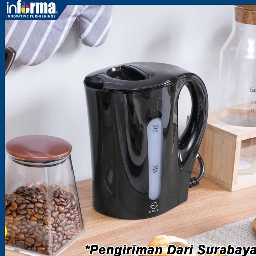 Teko Listrik KELS 1 Ltr Daven Informa Ketel Listrik Pemanas Air 1 Ltr Daven Original  Informa