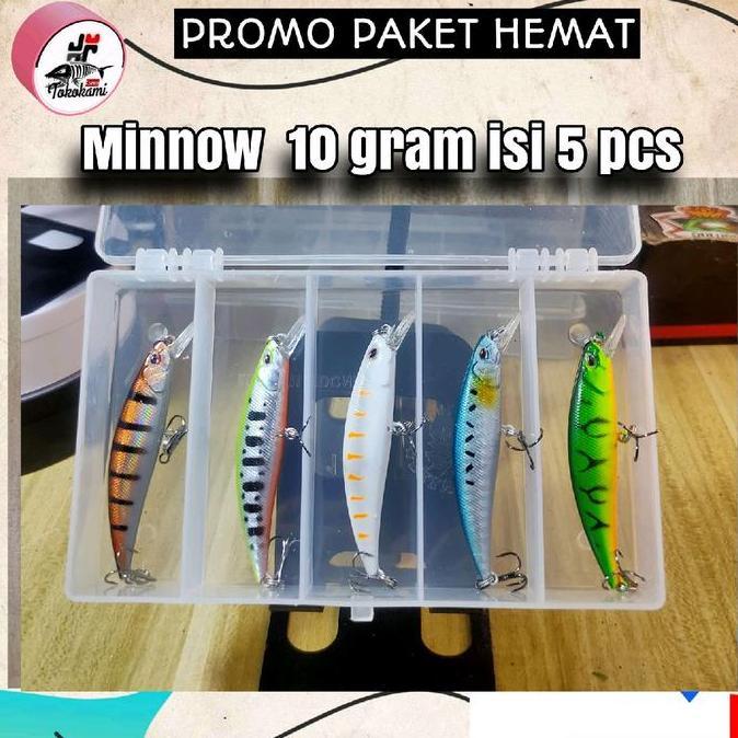 Fishx- Lure Minnow  10 Gram Isi 5 Free Box