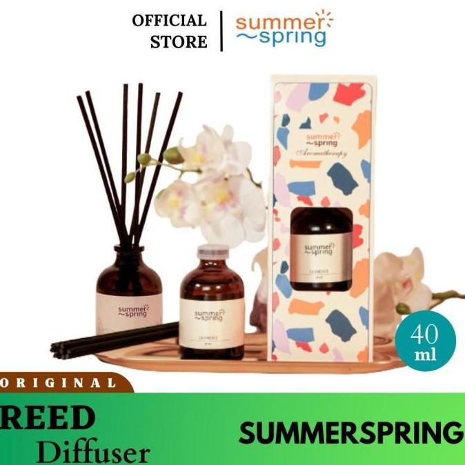 Reed Diffuser Summerspring Aromatherapy Humidifier Essentials Oil 40ml