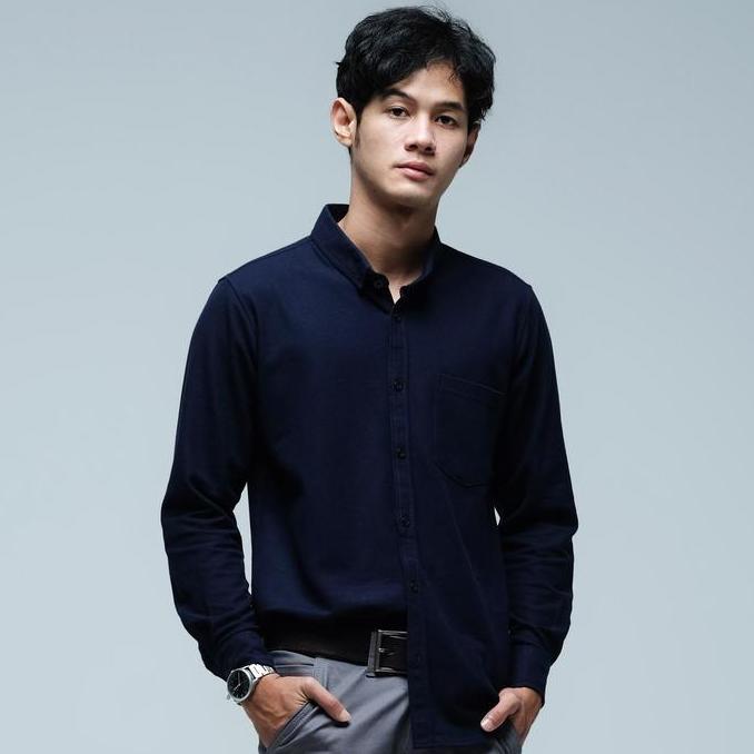 Xxxy- Kemeja Panjang Pria Jb Psy Long Shirt Navy