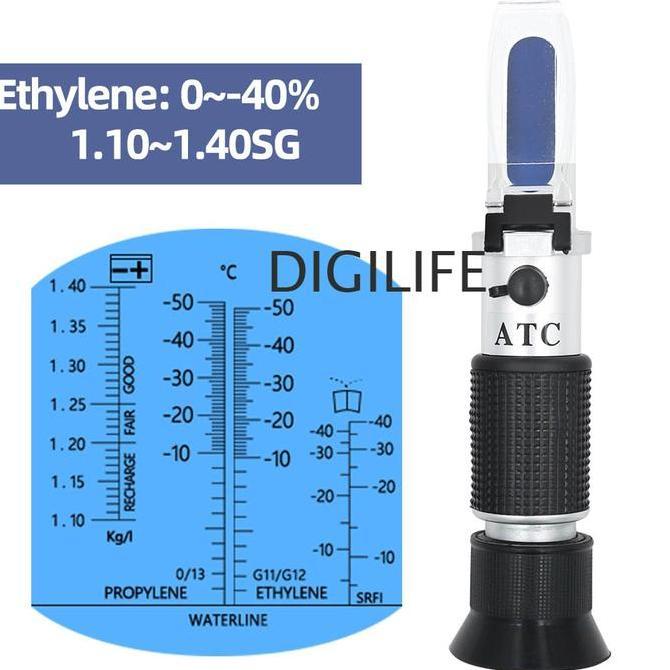 VERBENA Refractometer Ethylene Propylene Adblue Glycol Baterai Aki Mobil Refraktometer Glikol Etilen
