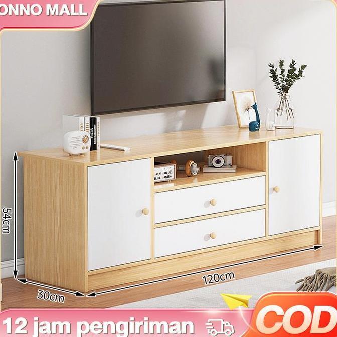 TERBARU - ONNO MALL-(TOK) Meja  Kayu Lemari TV Minimalis Modern Rak TV Bufet TV Kabinet TV Untuk Rua