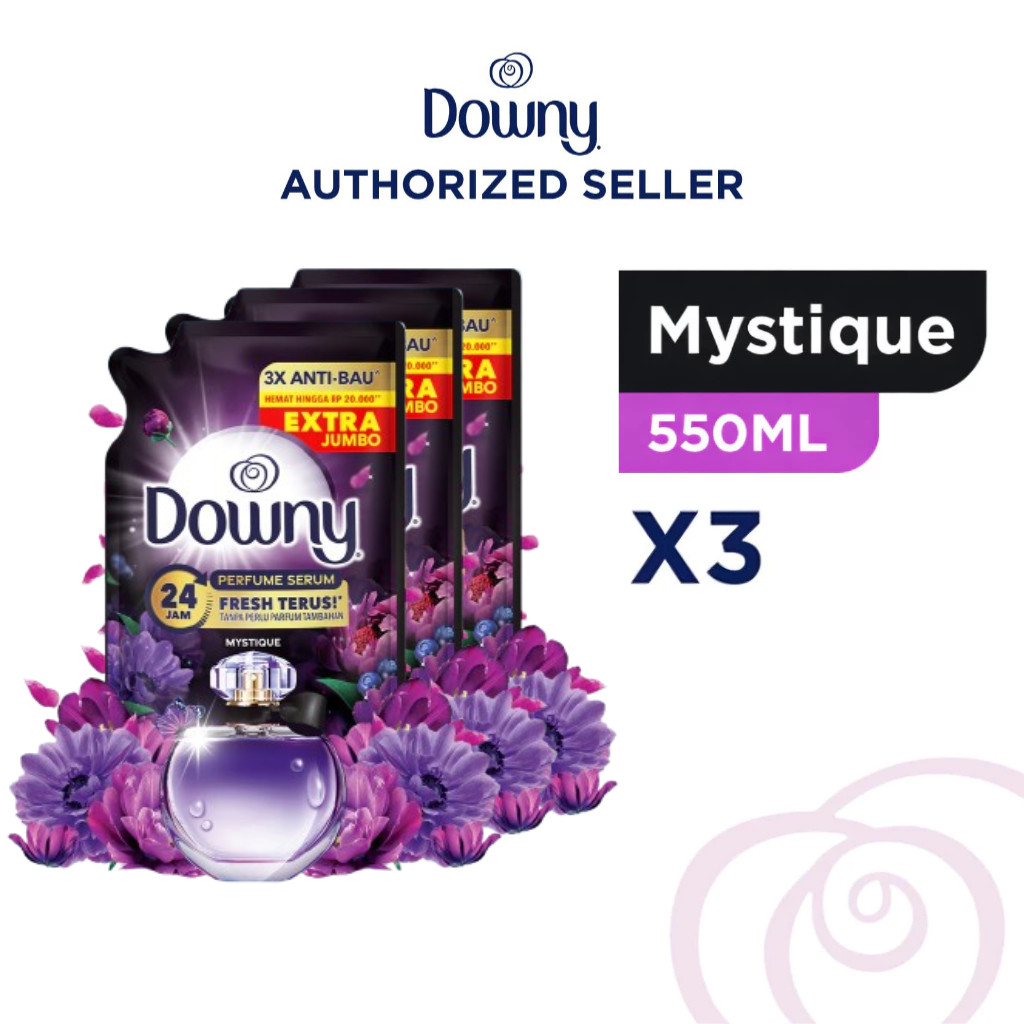 Downy Premium Parfum Mystique Pewangi dan Softener 550ml - Isi 3