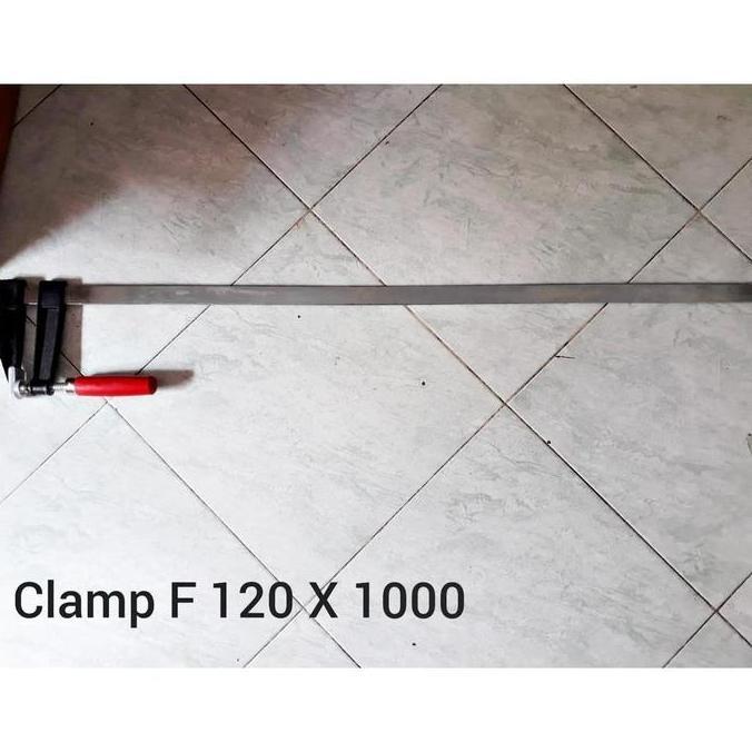 ] Clamp F 100cm X 12cm Catok Kayu 100mm X 120mm Handle HANDLE KAYU
