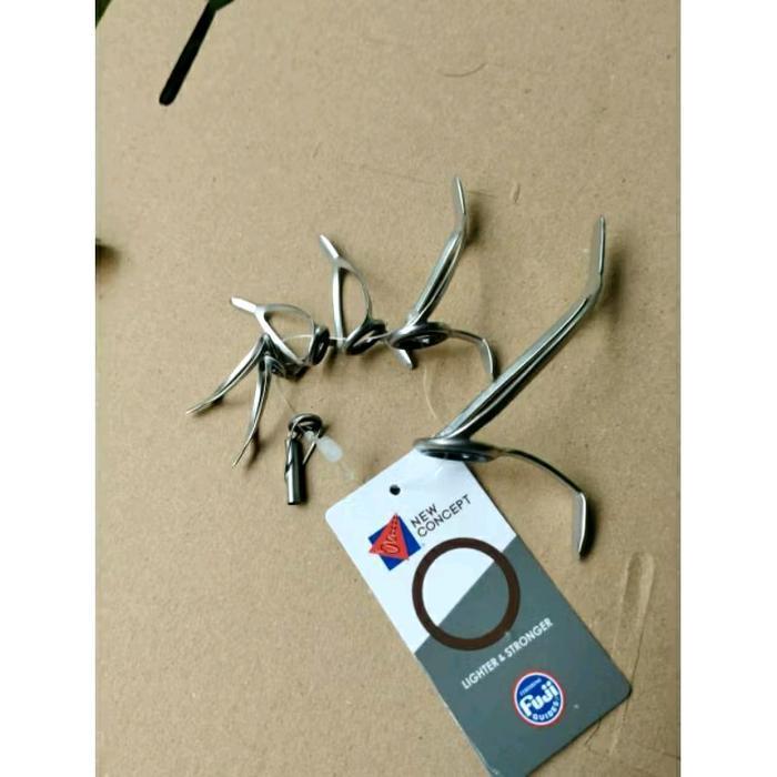 (7Pc) Ring Guides Fuji Cclcog / Lowrider Untuk Joran Surf / Jiging