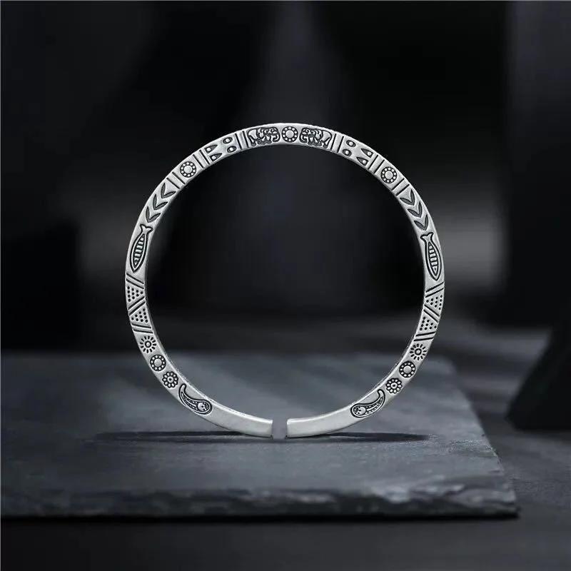 (Ready Stock) /  Premium Head Bracelet - Men'S Gift,Gelang Pria Aesthetic Titanium Anti Karat Besi P