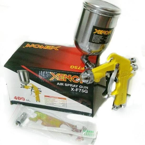 =====] XENON F75G spray gun Murah tabung atas 400ml / cat semprot F75 G Xenon
