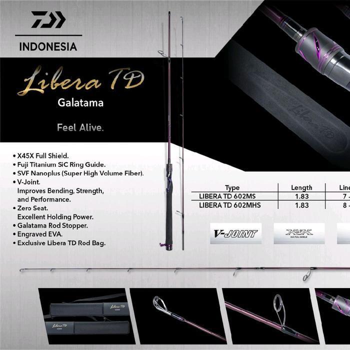 Joran Daiwa Libera Td 602Mhs | Original | Garansi | Pancing | Free Packing