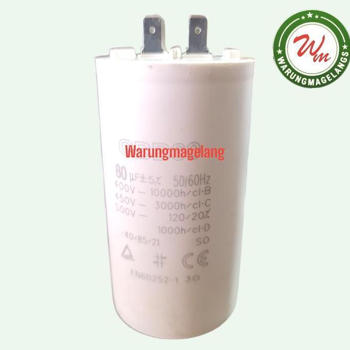 Kapasitor capasitor 4 pin for pompa summersibel celup inoto cbb60 80 uf sible