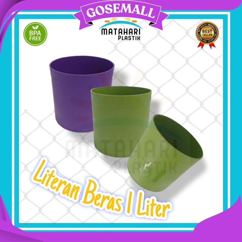 Literan Beras Plastik/Takaran Beras 1 Liter/Gelas Ukuran Beras/Takaran Plastik Sale