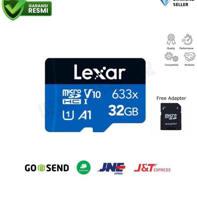 LEXAR Microsd / Micro SD Card 32GB 95MBps Class 10