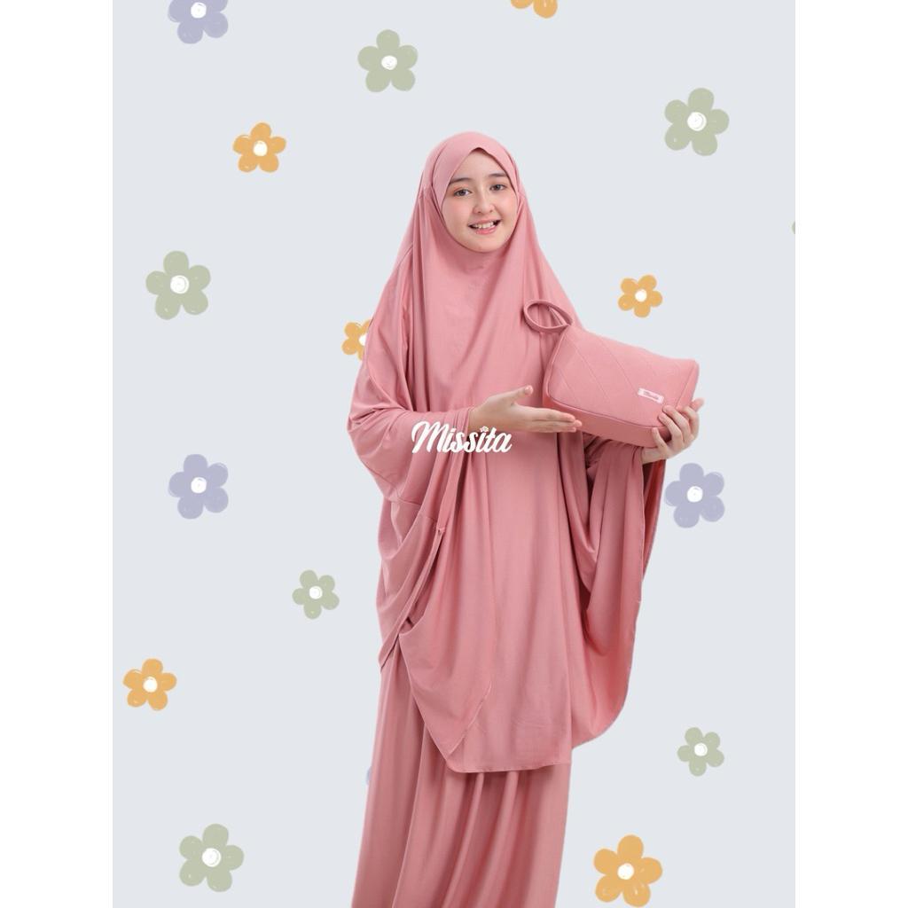 Mukena Anak Perempuan Bahan Jersey Premium Bisa Cadar Niqab
