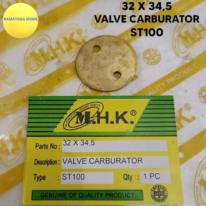 Plat Koin Gobangan Valve Carburator Karburator 32X34,5 C3215 , Carry St100 Promo