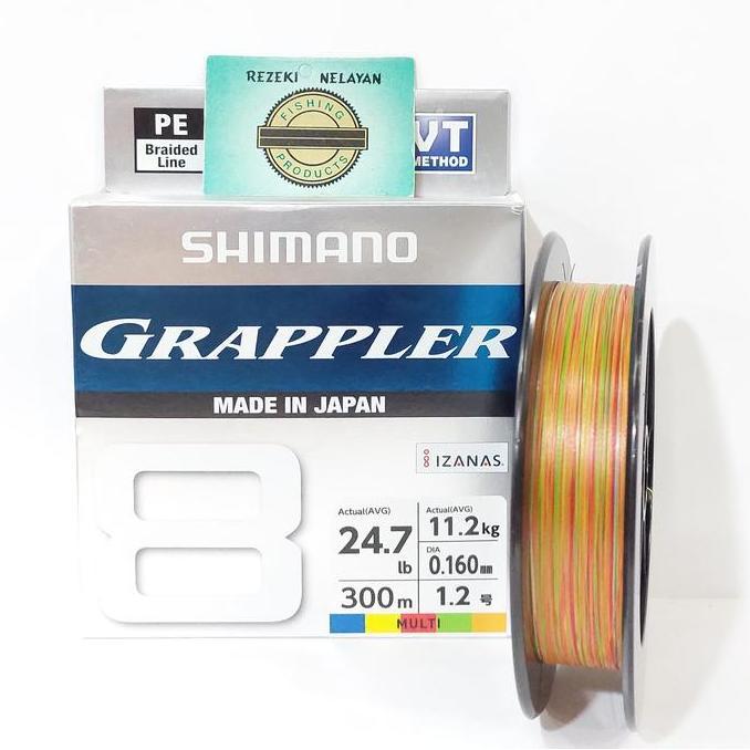 TERMURAH - SENAR PE SHIMANO GRAPPLER X8 300m