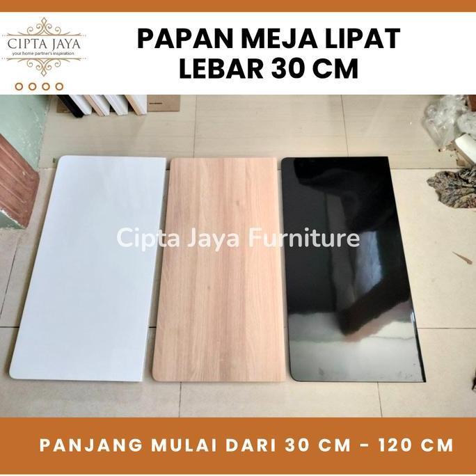 Papan Kayu TANPA SIKU LIPAT/ BRACKET Meja Ambalan Lebar 30 cm Furnitur Kamar Estetik Lipat Tempel Di