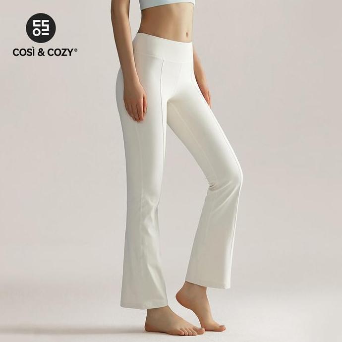 TERLARIS - COSI & COZY Celana Olahraga Wanita Cutbray Celana Lurus Kasual Flared Training Pants Ping
