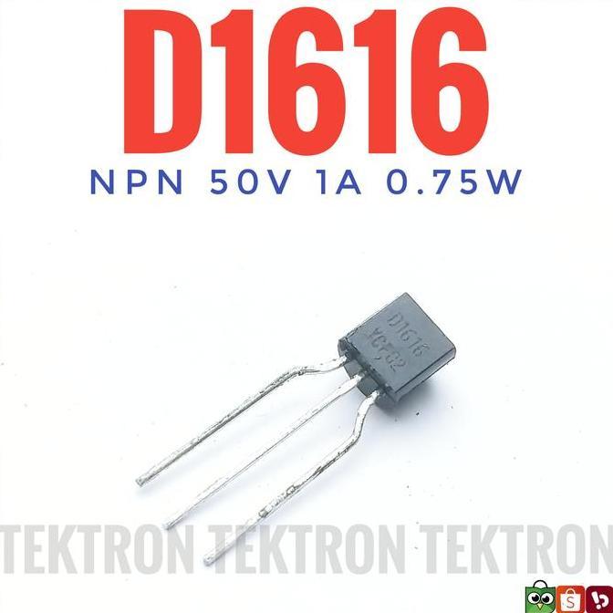 Terbaru (1) NEC D1616 Transistor 2SD1616 NPN 1A 50V 0.75W tek70n Segera Dapatkan