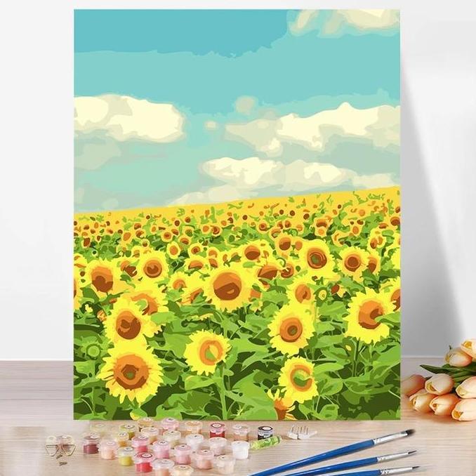 Promo CodLukisan Cat Minyak Digital Buatan Sendiri Lukisan Minyak Buatan Tangan Lukisan Pemandangan 