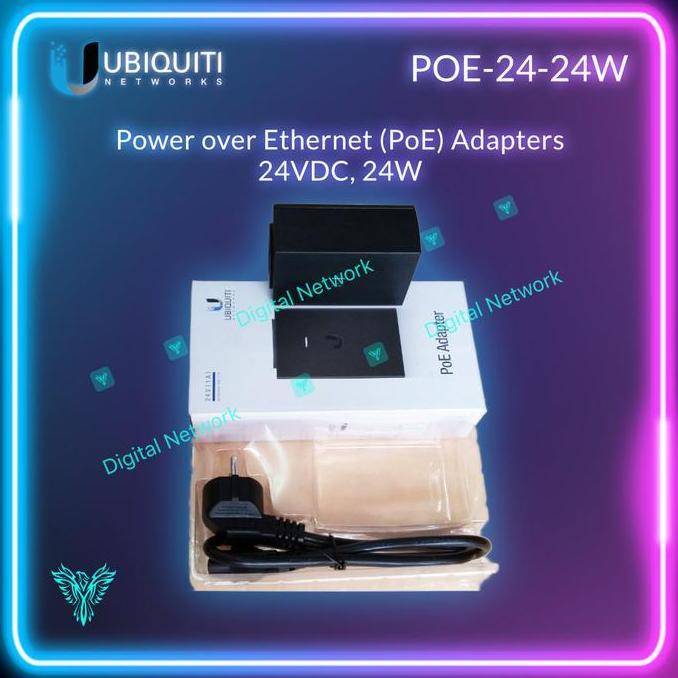 UBNT ADAPTOR POE 24V 1A POE-24-24W UBIQUITI adaptor poe 24v 1a UBNT