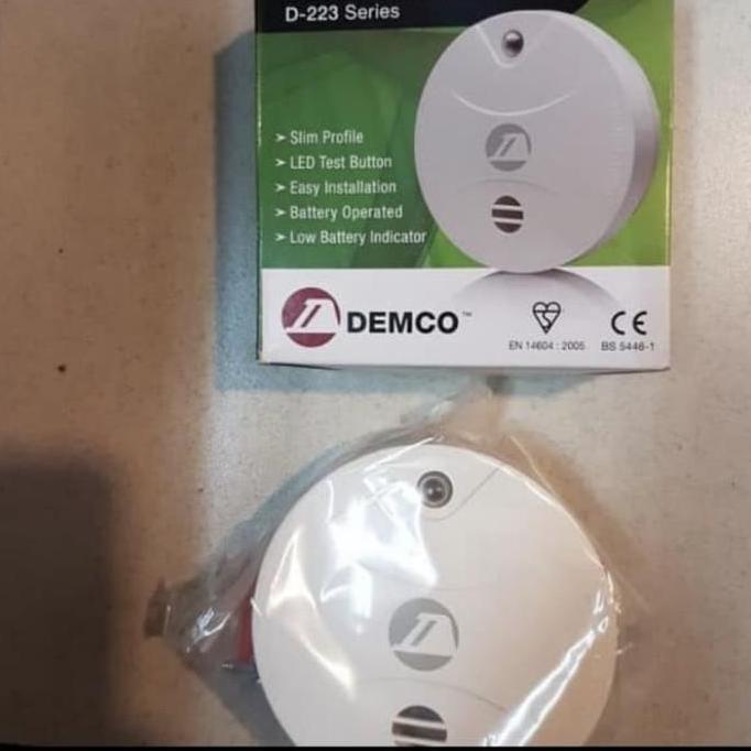 TERMURAH - Smoke detector demco + battery