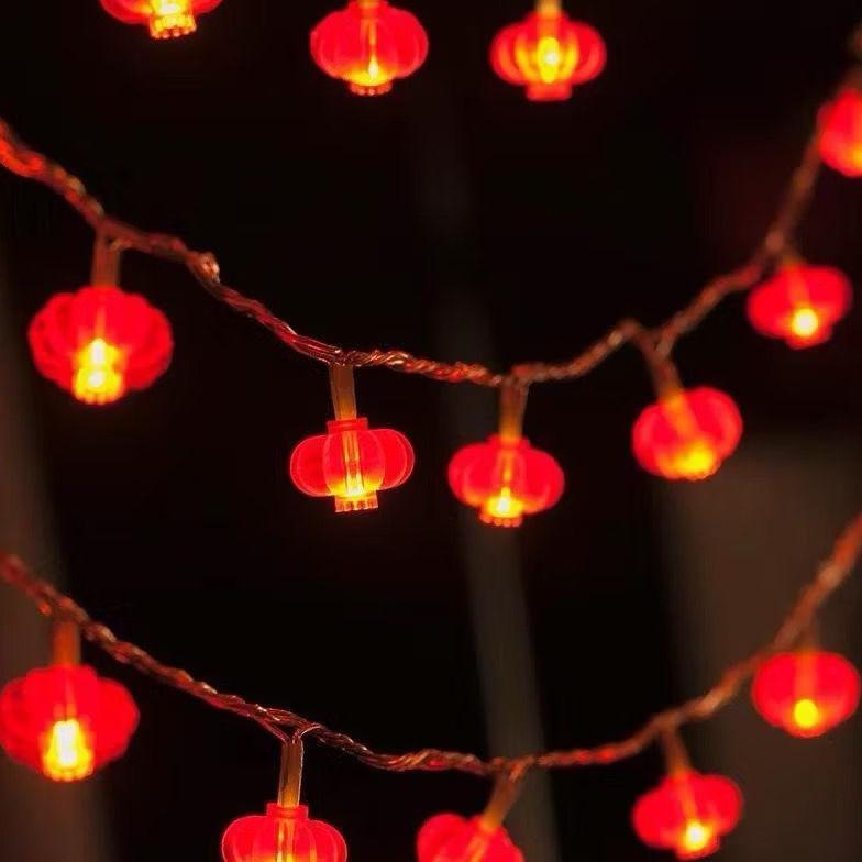 Lampu Led String Hiasan Lampu Imlek/Ornamen Imlek/Lampion Imlek/Lentera Imlek Gratis Ongkir