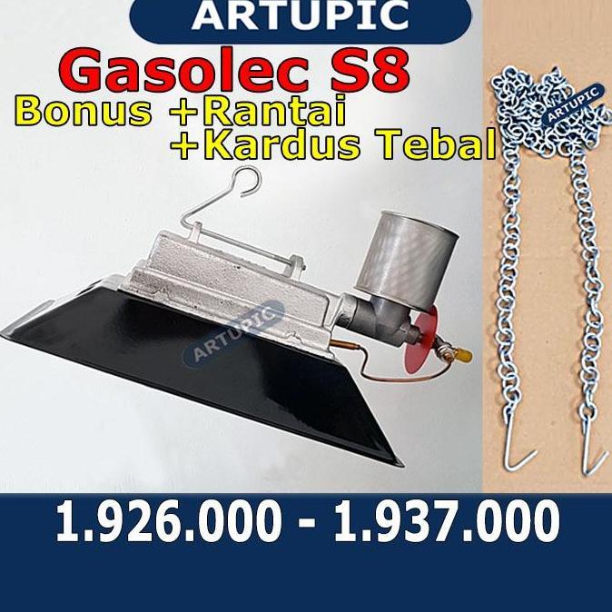 NEW Gasolec S8 ASLI Pemanas Kandang Ayam Infrared Heater Gasolec Asli bukan rikte igm medion