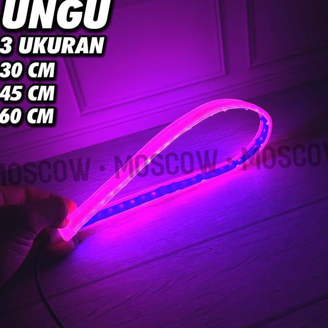 DS377 - LAMPU ALIS RUNNING untuk SEMUA MOTOR UNIVERSAL BAHAN FLEXIBEL PANJANG 60CM / 45CM / 30CM LAM