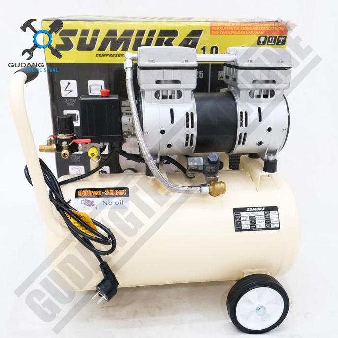 PANGRANGO Kompresor Angin Tanpa Oli SUMURA OFS 750-25 / Air Compressor Oilless SUMURA OFS750-25 1Hp 