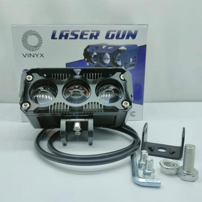 DV75 - Lampu Tembak Led Sorot SQL 3 Mata Premium Vinyx High Low Satuan