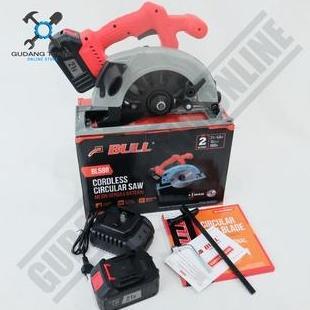 SABILULUNGAN Mesin Circular Saw Cordless BULL BL588 - Gergaji Kayu 7inch Cordless BULL BL 588