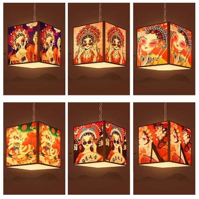 SIMATEKNO Lampu Dekorasi Imlek Lampu Lampion Imlek Lampion Tahan Air Luar Ruangan