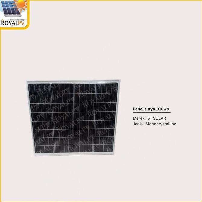 Panel surya 100wp mono, solar panel 100wp solar cell 100wp