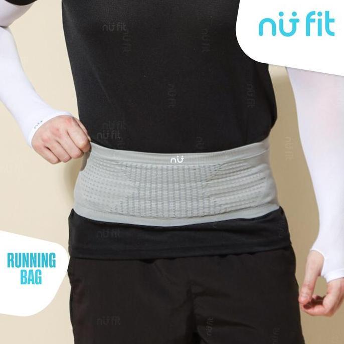 Nu Fit - Running Belt / Tas Pinggang Elastis / Tas Lari Pria Elastis