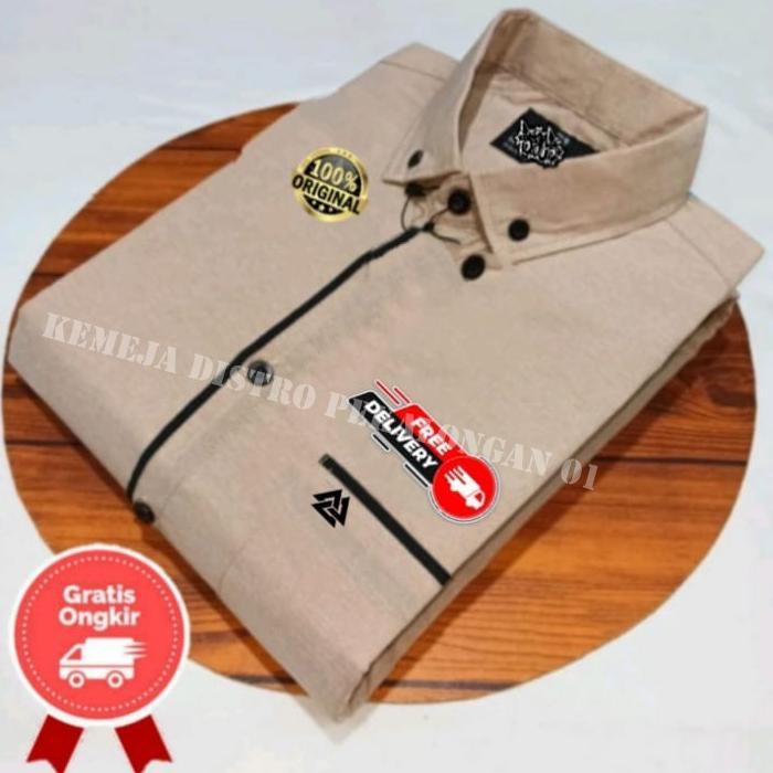 BELI SEKARANG kemeja polos lengan pendek pria - kemeja polos motif list lengan pendek pria - kemeja 