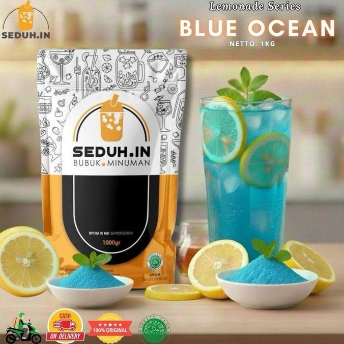 Panipani_pal - BUBUK MINUMAN OCEAN BLUE LEMONADE 1KG PREMIX BEST SELLER Drink Instan Serbuk
