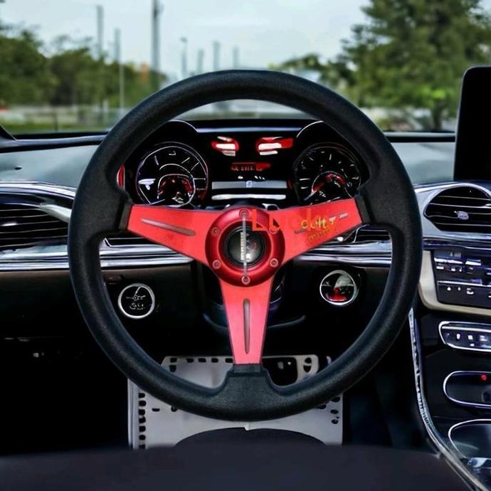 Steer Stir Recing ukuran 14inch Semi celong stir 14in Car PREMIUM