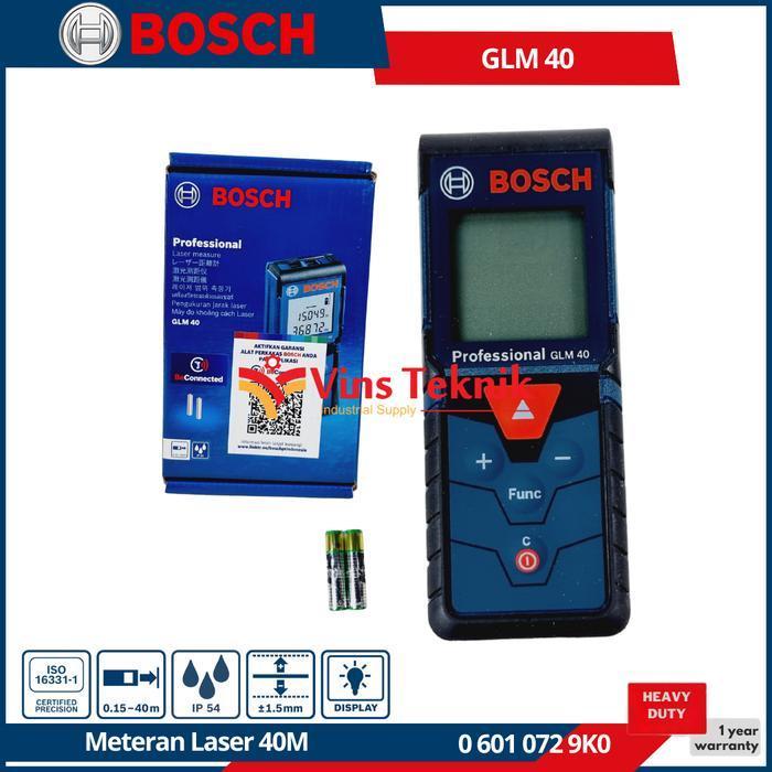 BOSCH GLM 40 Meteran Laser Digital Laser Distance Meter 40 Meter GLM40