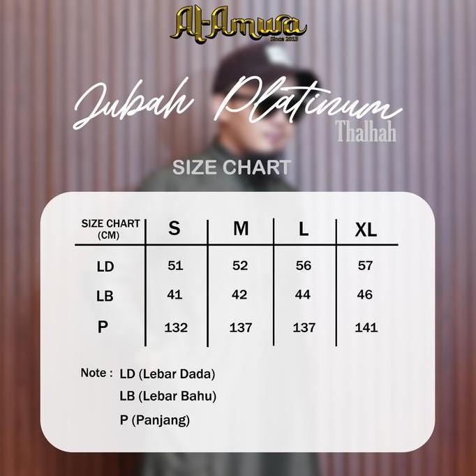 Jubah Series Thalhah | Jubah Gamis Bordir | Jubah Pria Dewasa Lengan Panjang | Jubah Kerah Kemeja LM