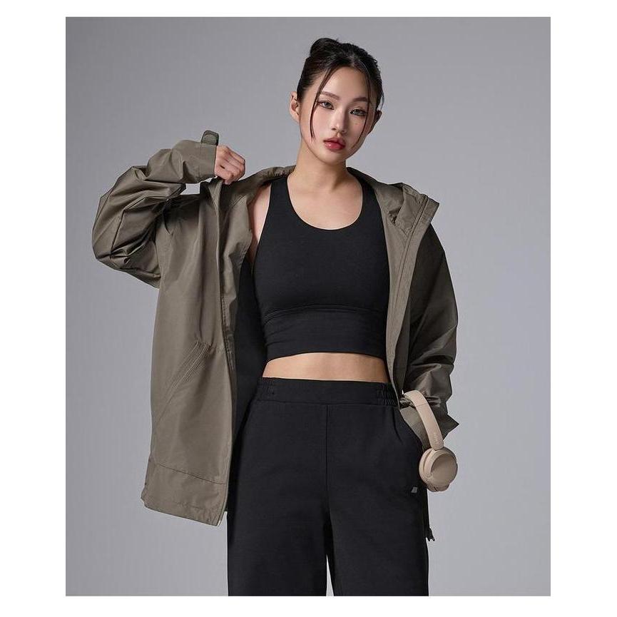 NEW - [Minne] STL Han Yuri Woven Jacket With Hoodie & Pocket